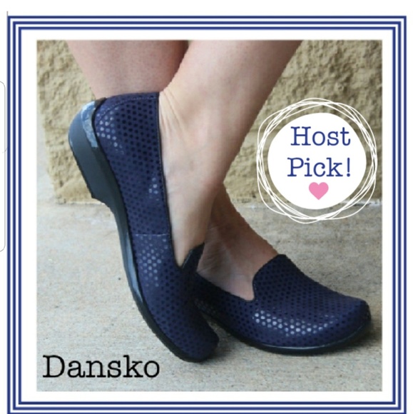 Dansko Shoes - {Dansko} Navy Blue Polka Dot Shoes